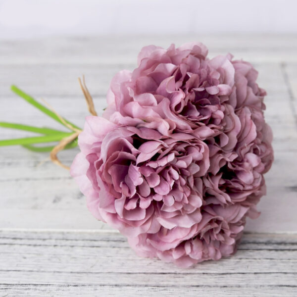 Artificial Peony for Home Decor 5 pcs Set - Image 4