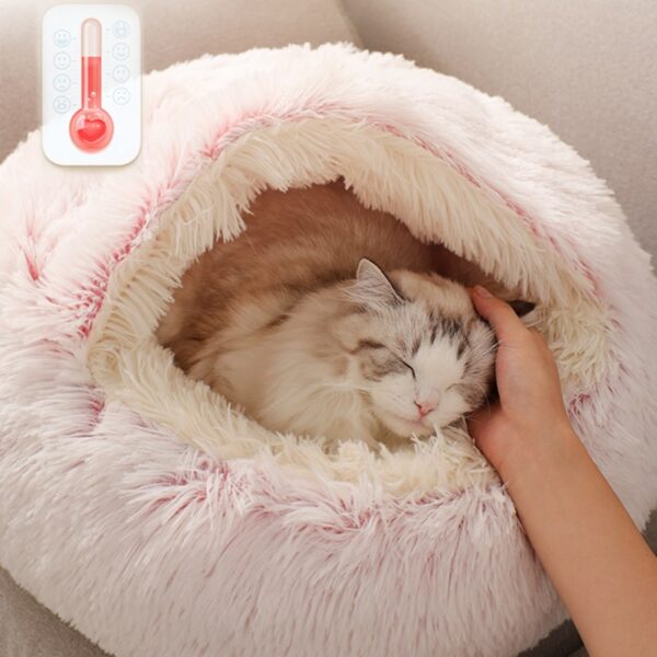 Cats Round Plush Bed - Image 5