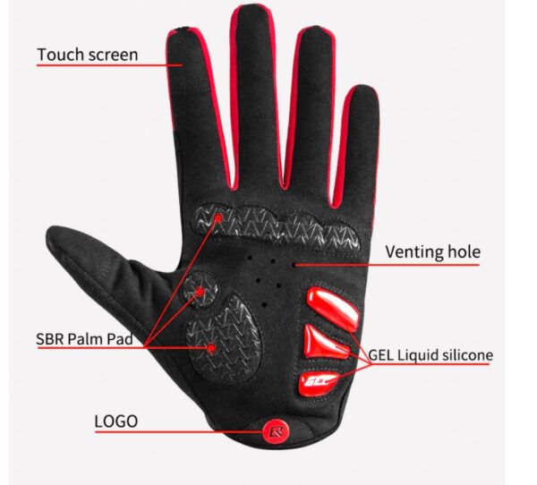 Two tone Design Thermal Bike Gloves - Image 7