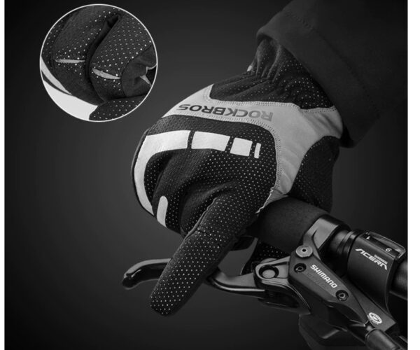 Two tone Design Thermal Bike Gloves - Image 4