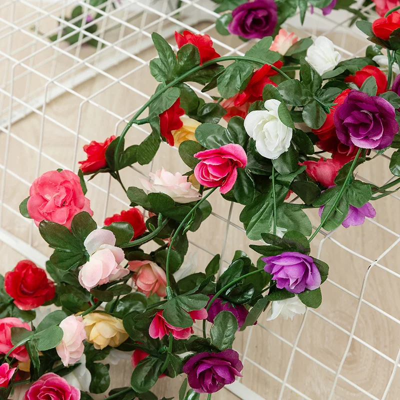 Long Colorful Artificial Flowers Garland