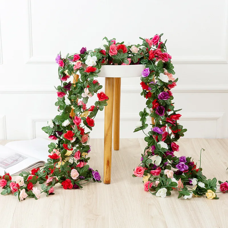 Long Colorful Artificial Flowers Garland