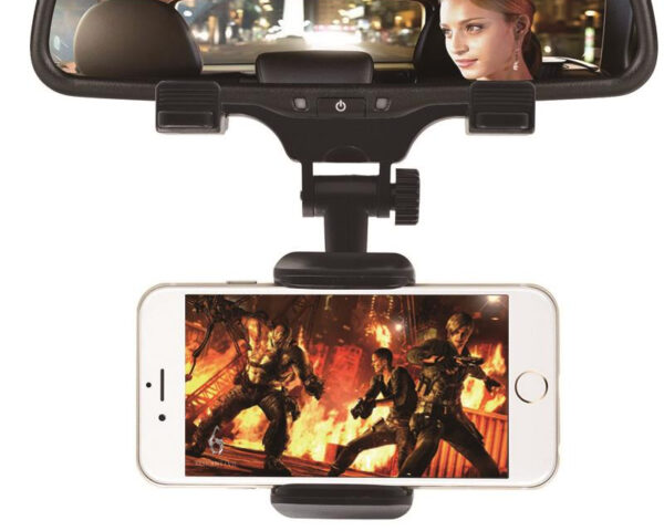 Car Rearview Mirror Mount Phone Holder for Smartphones - Image 3