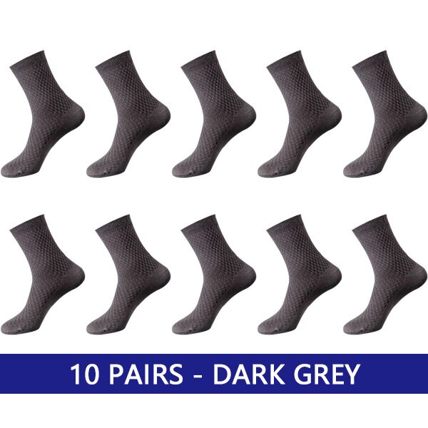 10 PAIRS DARK GREY