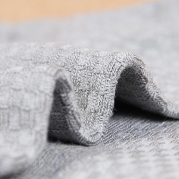 Men's Textured Style Socks 10 Pairs Set - Image 4