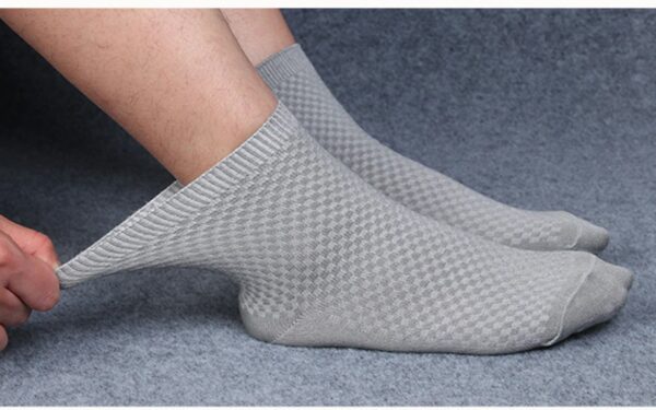 Men's Textured Style Socks 10 Pairs Set - Image 3